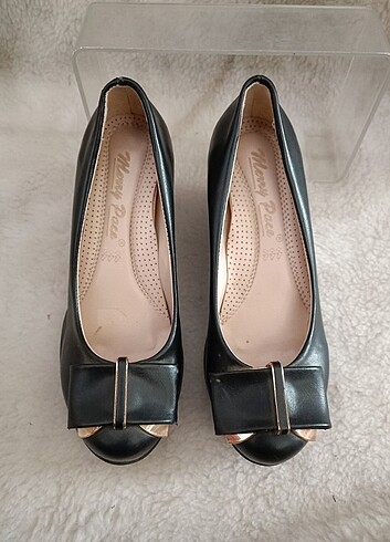 36 Beden siyah Renk Bayan Dolgu topuk ayakkabı 