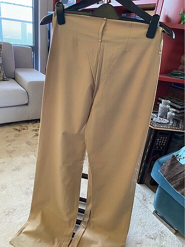 40 Beden camel Renk İncecik polyester klasik pantalon