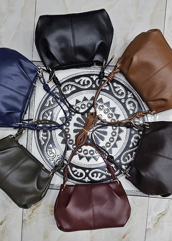 Klasik Bordo Deri Kadın Çanta - Görsel 2