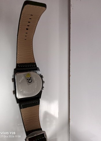 Siyah Biker Tarzı Erkek Kol Saati - Görsel 3