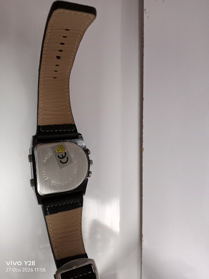 Siyah Biker Tarzı Erkek Kol Saati - Görsel 3