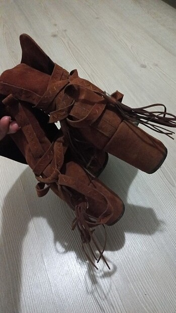37 Beden kahverengi Renk Taba topuklu bot