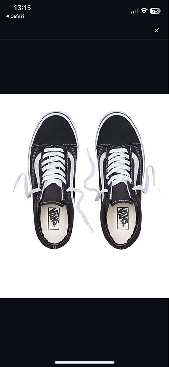 42 Beden siyah Renk Old Skool Klasik VN000D3HY281