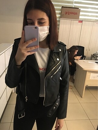 Pull and Bear Pull and bear deri ceket