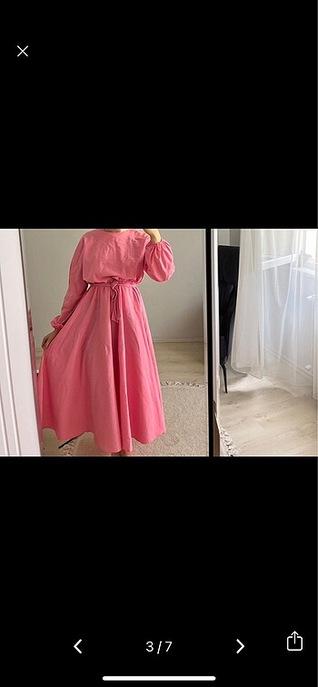 Pembe elbise