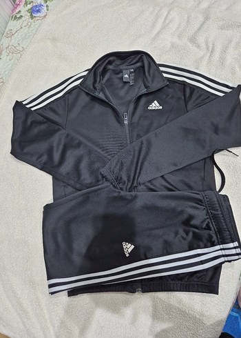 Adidas Siyah Fermuarlı kadın Eşofman Takımı