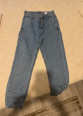 Mavi Normal Boy Rahat Kesim yargıcı jean pantolon