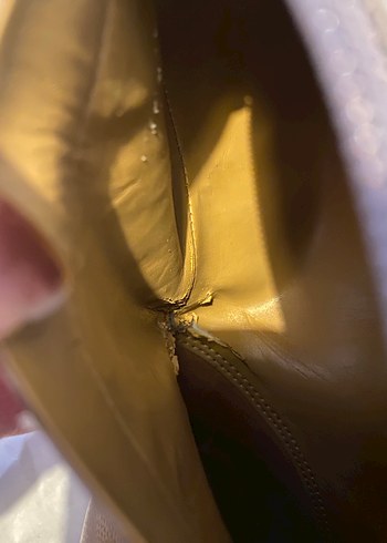 Nine west deri vizon 38,5 sivri topuk çizme - Görsel 8