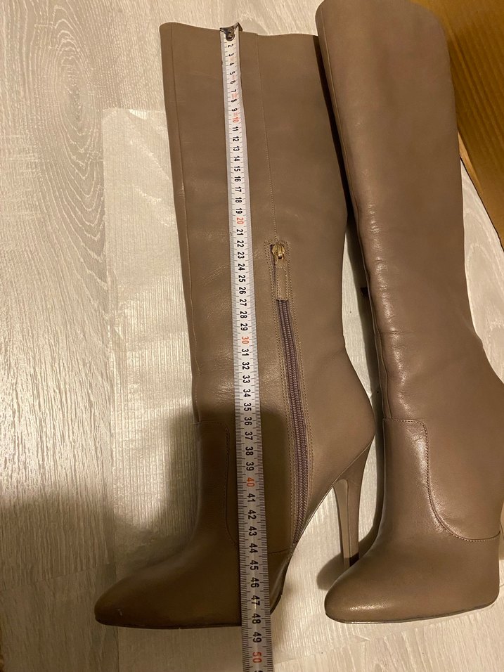 Nine west deri vizon 38,5 sivri topuk çizme - Görsel 4