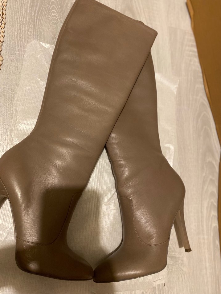 Nine west deri vizon 38,5 sivri topuk çizme - Görsel 2