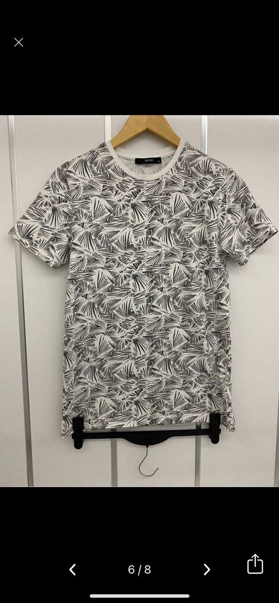 Avva xs Gri Desenli Kısa Kollu Erkek Tişört - Görsel 3