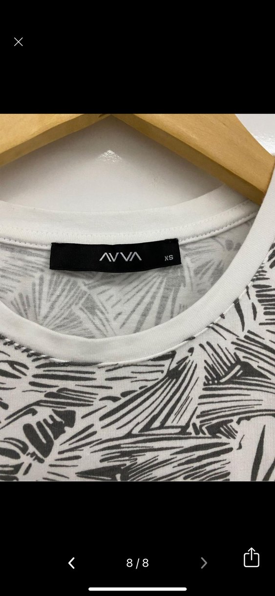 Avva xs Gri Desenli Kısa Kollu Erkek Tişört - Görsel 5