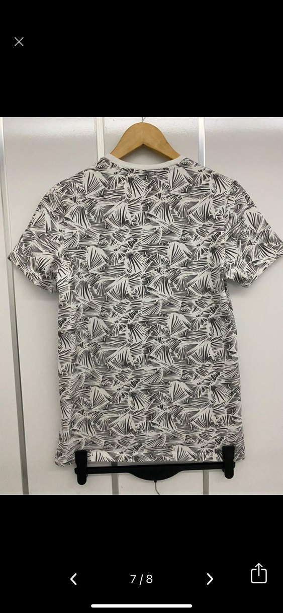 Avva xs Gri Desenli Kısa Kollu Erkek Tişört - Görsel 4