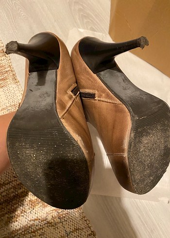 Gön deri kahverengi sivri topuklu bot 39 - Görsel 7