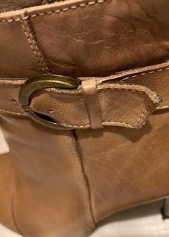 Gön deri kahverengi sivri topuklu bot 39 - Görsel 8