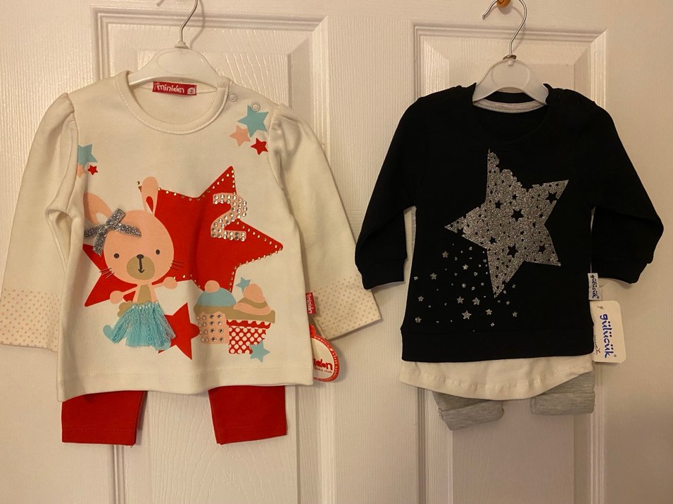 Bebek Kız Uzun Kollu Takım - Görsel 2