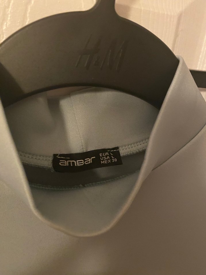 Ambar L mint yeşili yarım balıkçı crop - Görsel 2