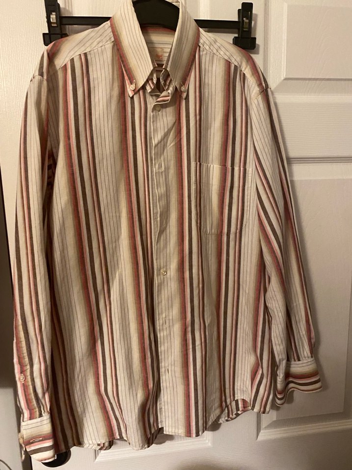 Neyir Çizgili Bej Erkek Gömlek. S beden - Görsel 2