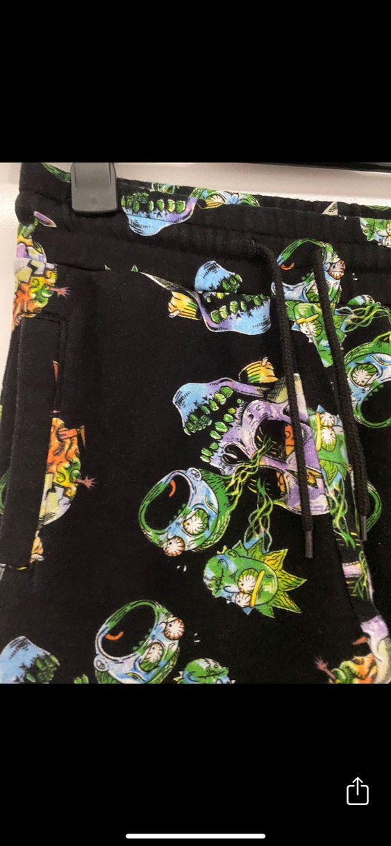 HM kurukafa desen sokak sitil jogger erkek pantolon XS - Görsel 3