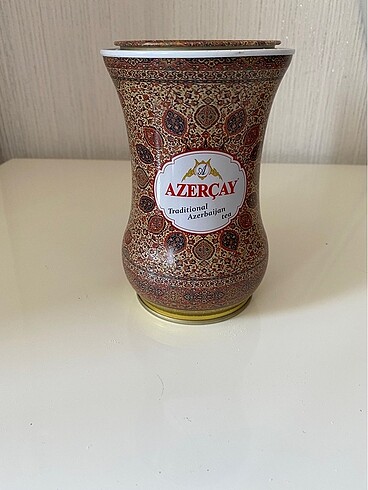 Azerbeycan teneke metal çay kutusu dekoratif