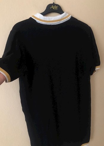Zara Düğmeli Siyah Erkek Polo Tişört triko