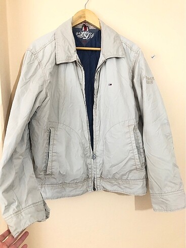 Tommy hilfiger mont orjinal Large krem ceket