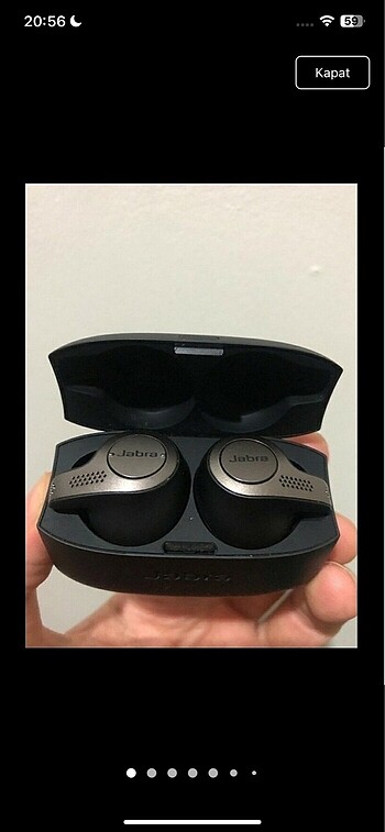 Jabra evolve 65T bluetooth kablosuz kulakiçi kulaklık şarjlı siy
