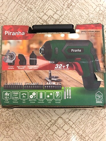 Şarjlı vidalama 32 li set matkap
