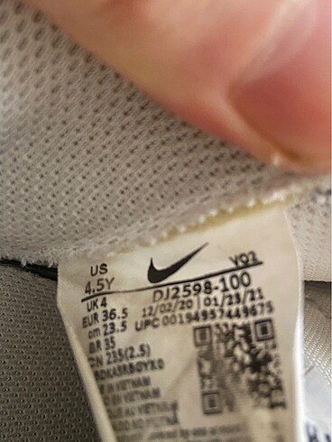 36,5 Beden beyaz Renk Nike air force beyaz spor ayakkabı