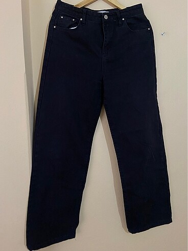 Baggy jeans kadın pantolon siyah