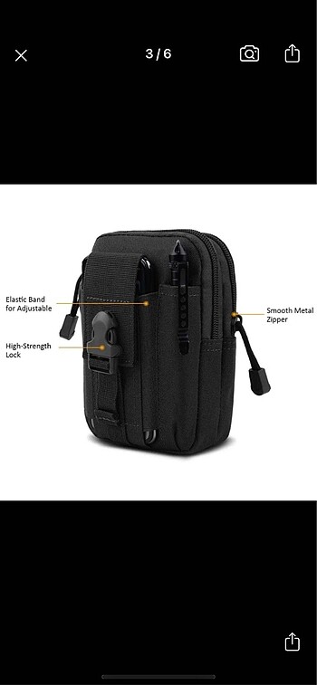 Molle taktik çanta edc