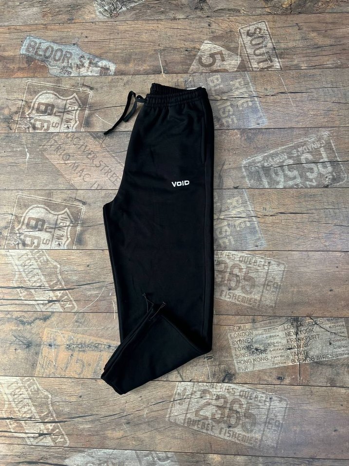 Siyah Rahat Kesim Eşofman Altı - Görsel 5