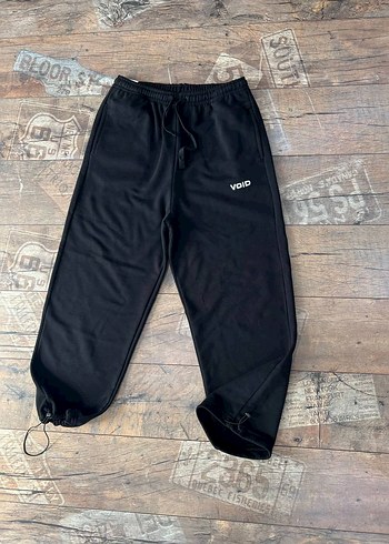 Siyah Rahat Kesim Fermuarlı Kadın Eşofman Altı - Görsel 4