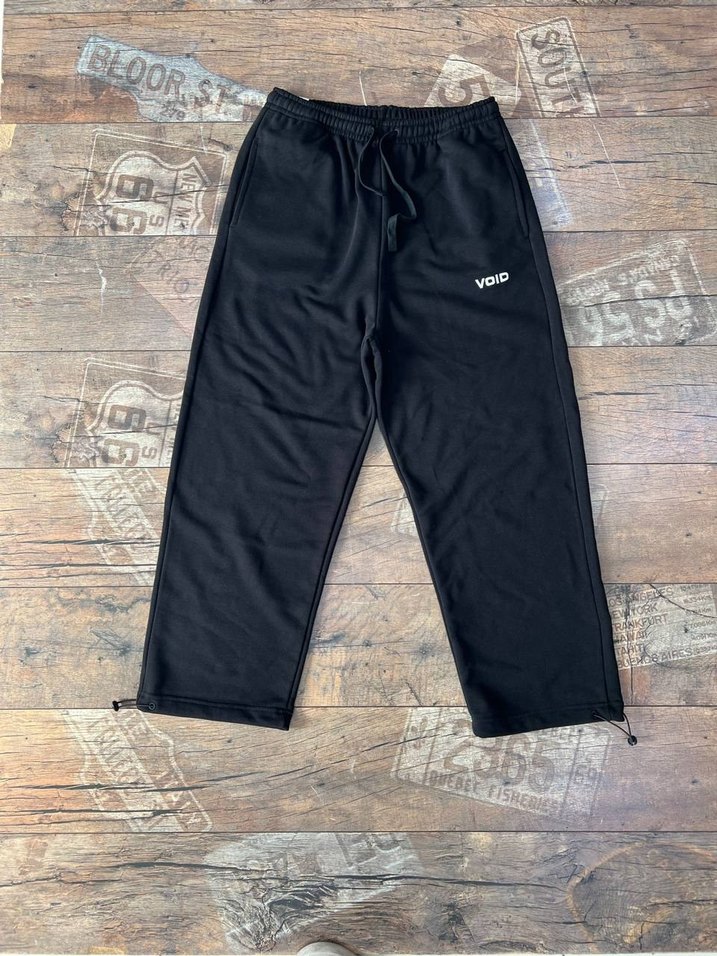 Siyah Rahat Kesim Fermuarlı Kadın Eşofman Altı - Görsel 5