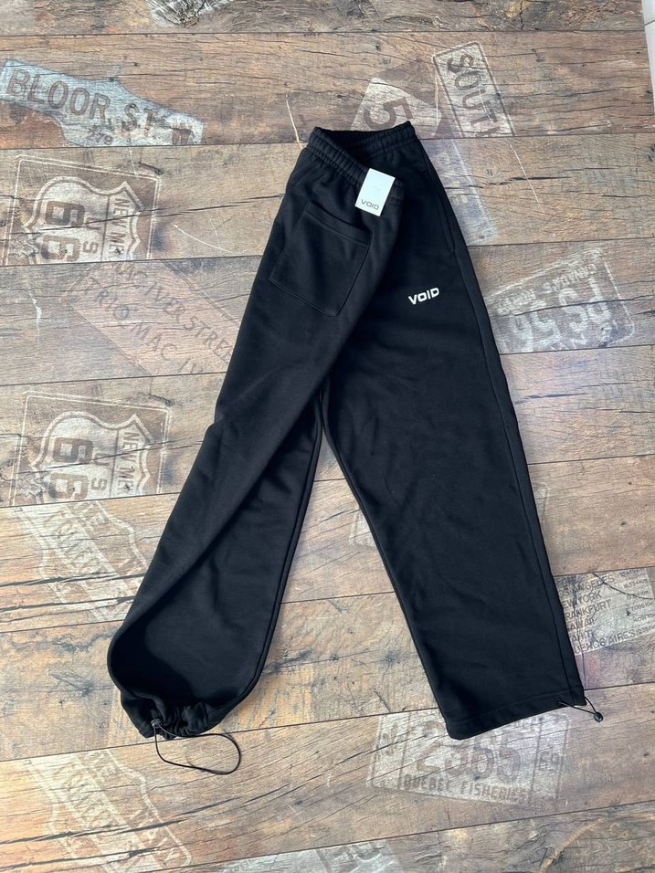 Siyah Bol Kesim Eşofman Altı - Görsel 5