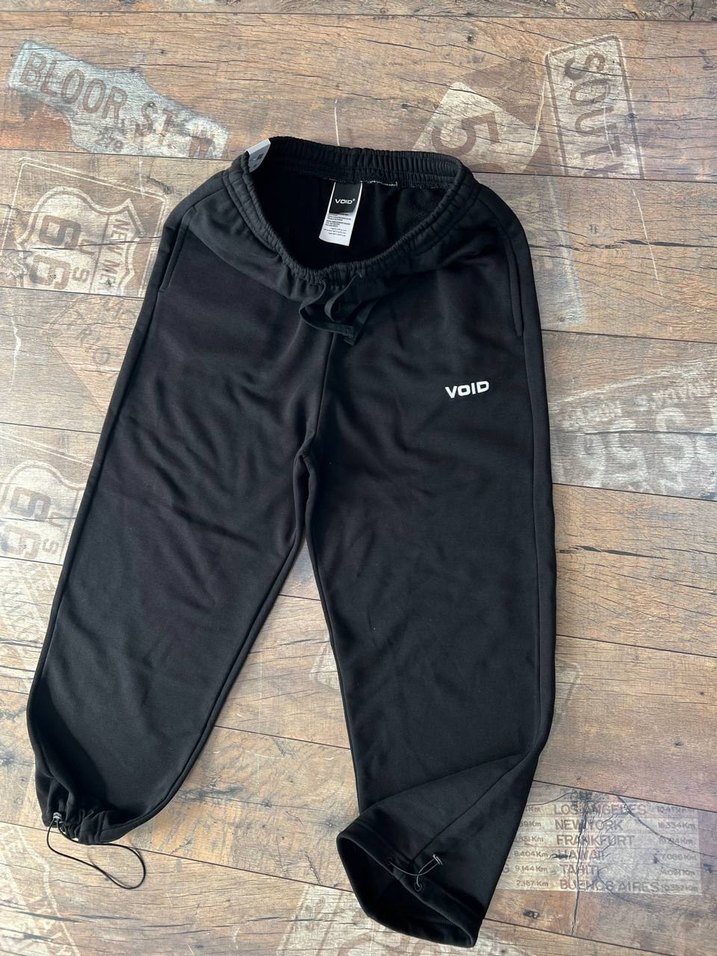 Siyah Bol Kesim Eşofman Altı - Görsel 3