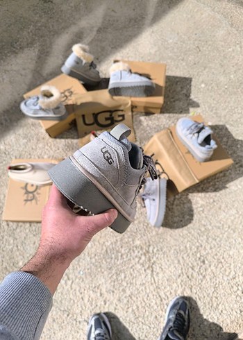 Gri Bağcıklı UGG Platformlu Spor Bot - Görsel 8