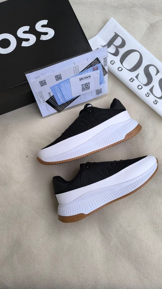 BOSS Renkli Desenli Erkek Sneakers - Görsel 3