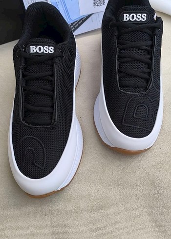 BOSS Siyah Beyaz Erkek Sneaker - Görsel 8