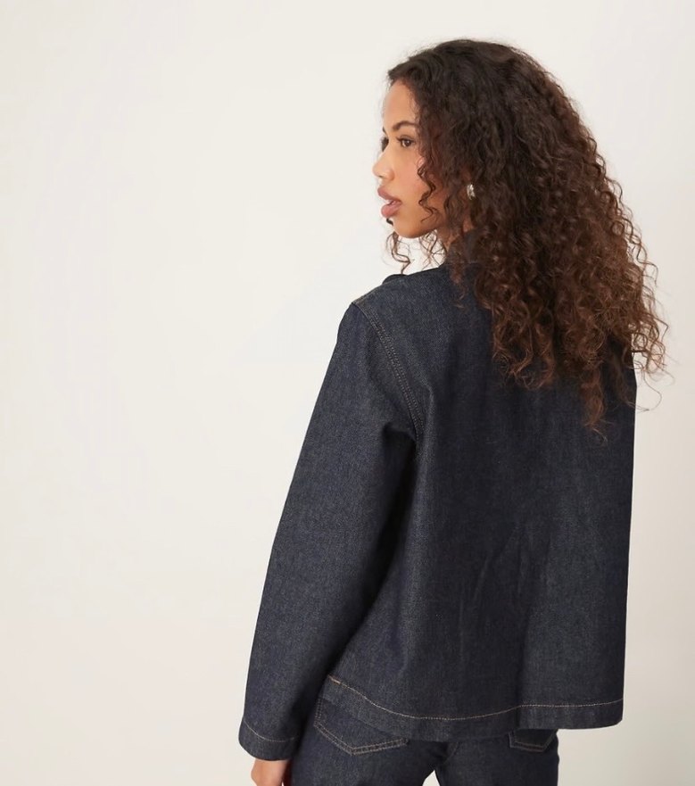 Kadın Denim Fiyonklu Ceket - Görsel 2