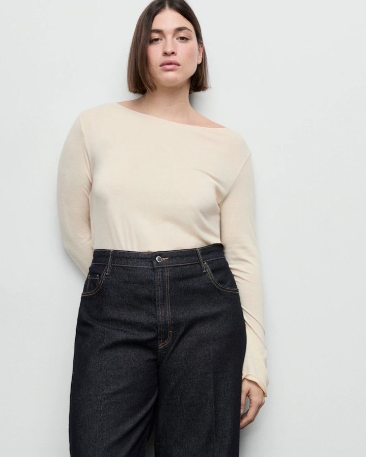 Kadın Mango Kayık Yaka Bluz - Görsel 3