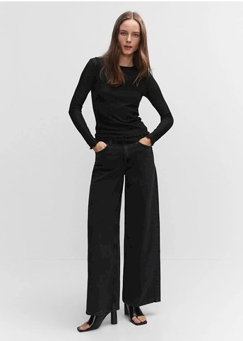 Siyah Mango Kombin Tişört - Görsel 4