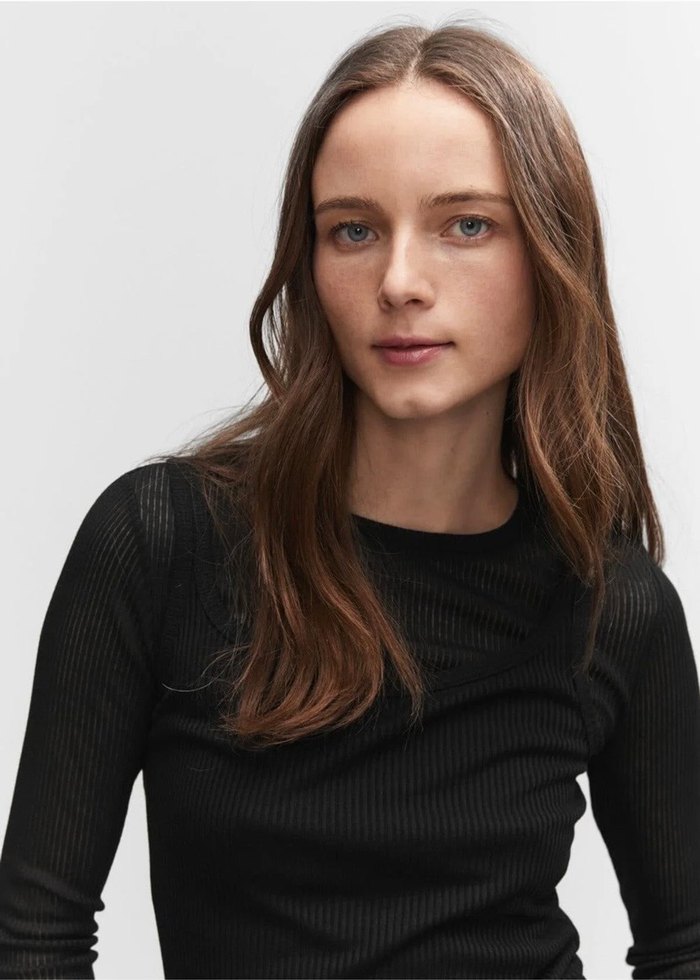 Siyah Mango Kombin Tişört - Görsel 3