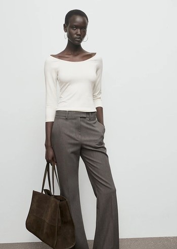 Truvakar Kollu Krem  Bluz - Görsel 4