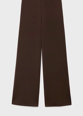 Kahverengi Kadın Midi Kumaş Pantolon - Görsel 5
