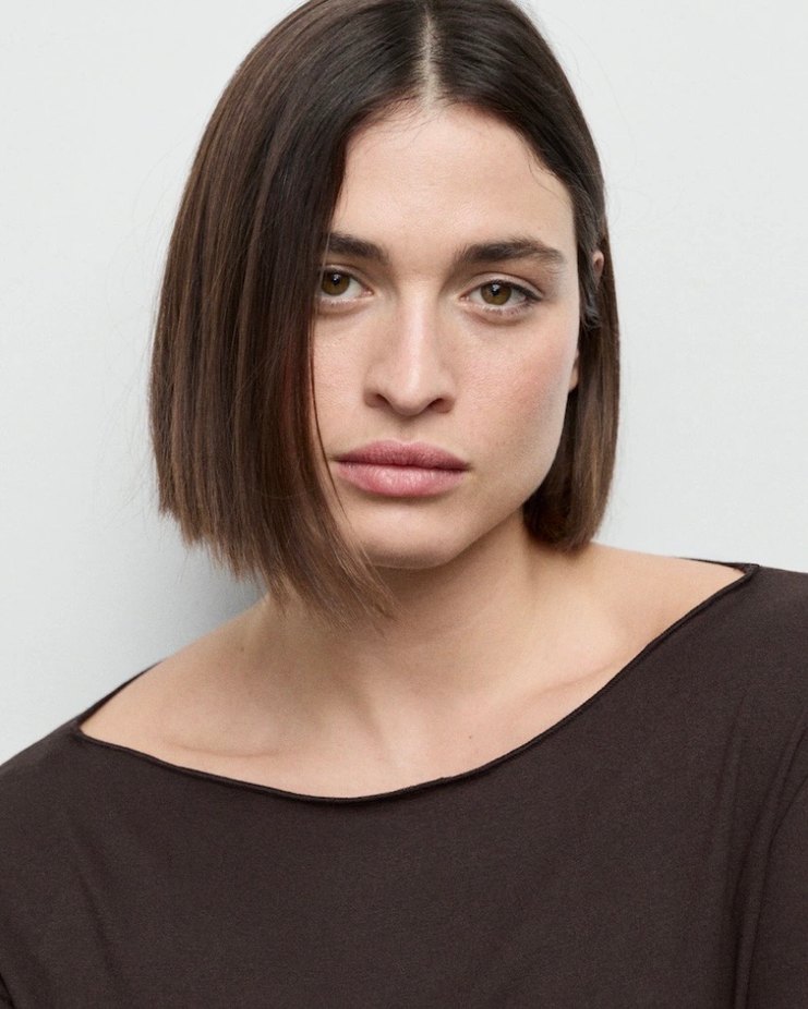 Mango Kayık Yaka Bluz Kahverengi - Görsel 3