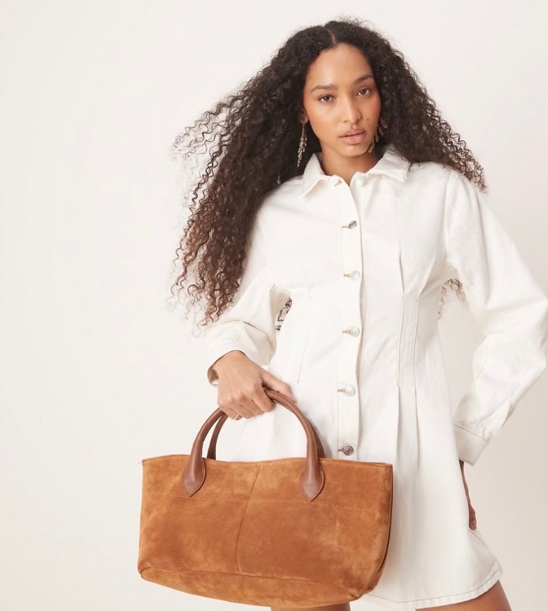 Denim Gömlek Elbise - Görsel 2