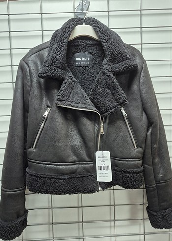 Siyah Kürklü Denim Kadın Ceket - Görsel 3