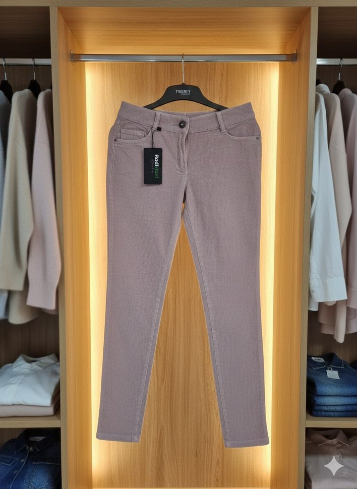 rodi mood Pembe pembe kadifePantolon - Görsel 4