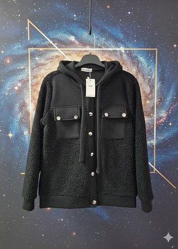 Bej Midi Kadın Peluş Ceket ikili takım - Görsel 3